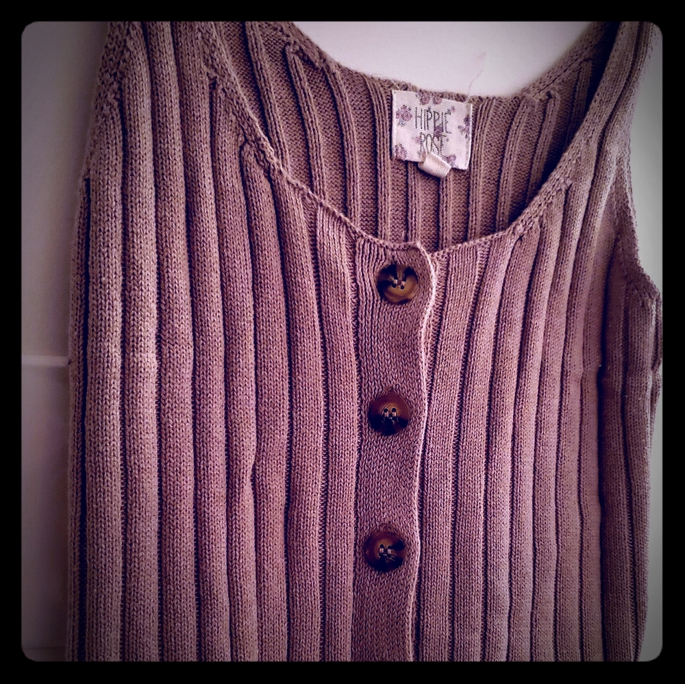 Sweater tank top